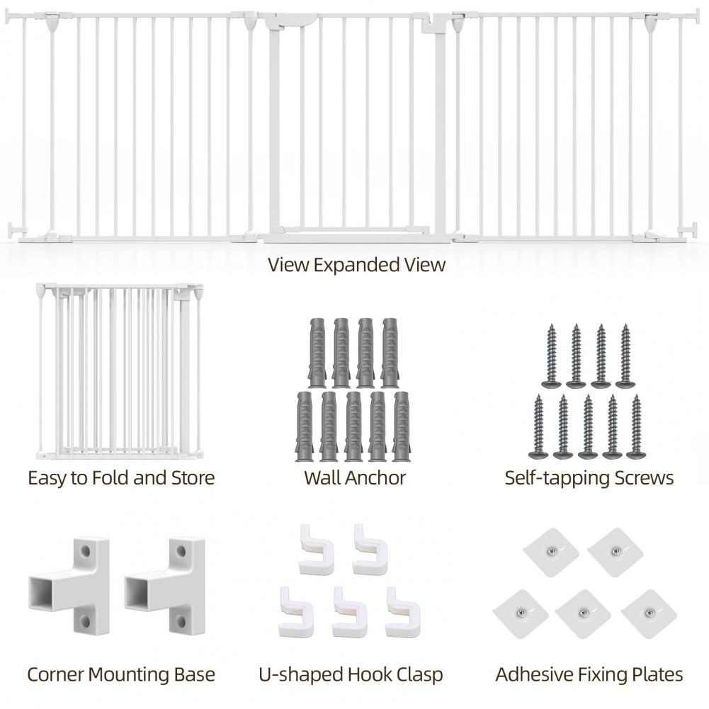 Baby Gate Extra Wide - Gerbang Pengaman Hewan Peliharaan Ekstra Lebar,