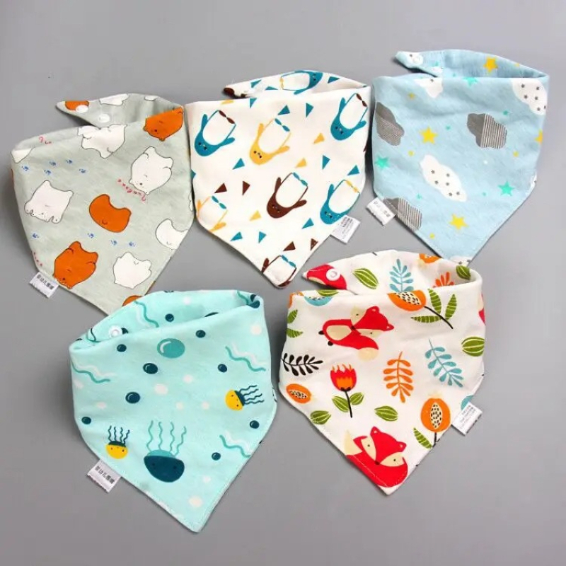 Baby Nursery Boy - 5 Buah/Set Bib Bandana Bayi Syal