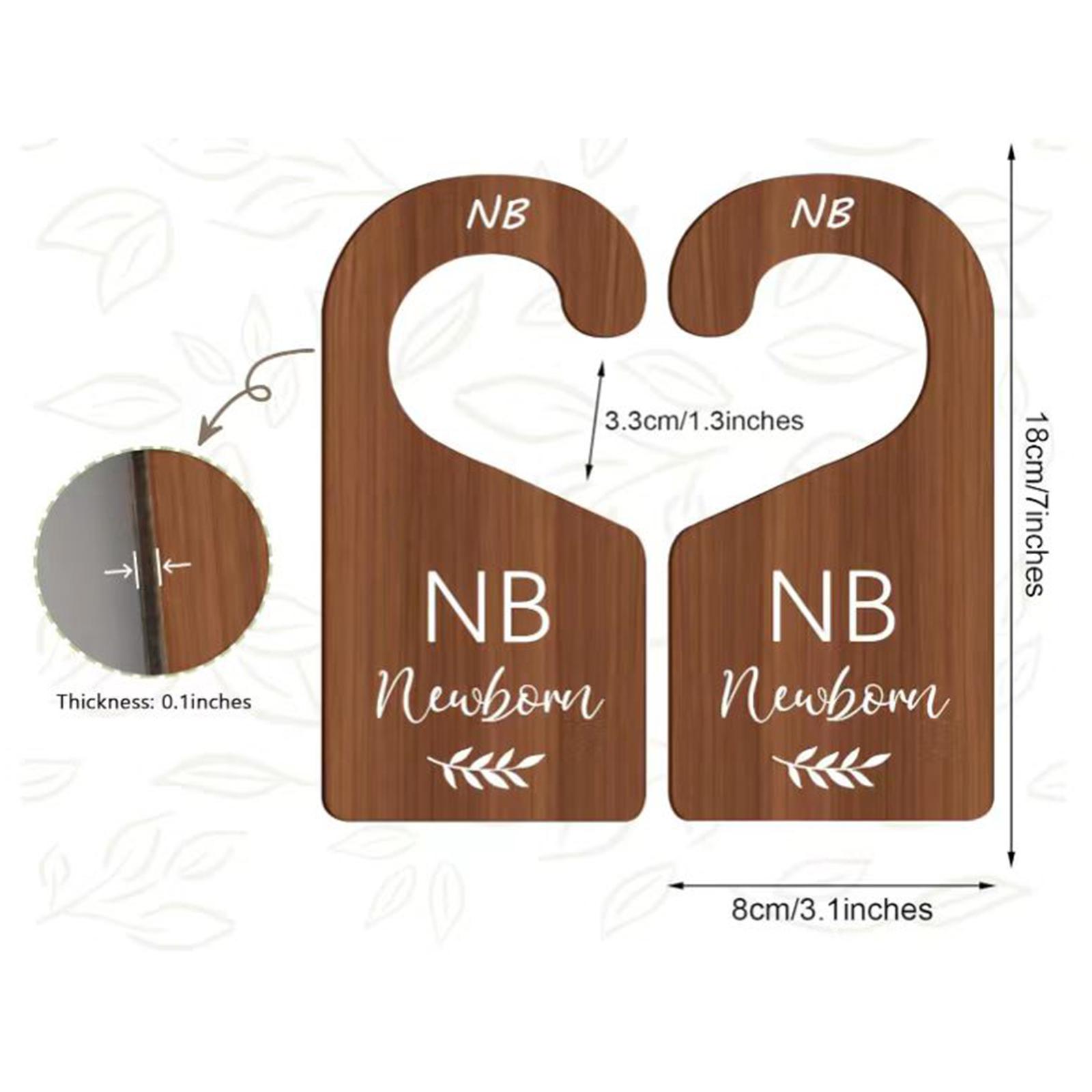 Closet Organizer Baby - 8 Buah Label Pembatas Ukuran Lemari