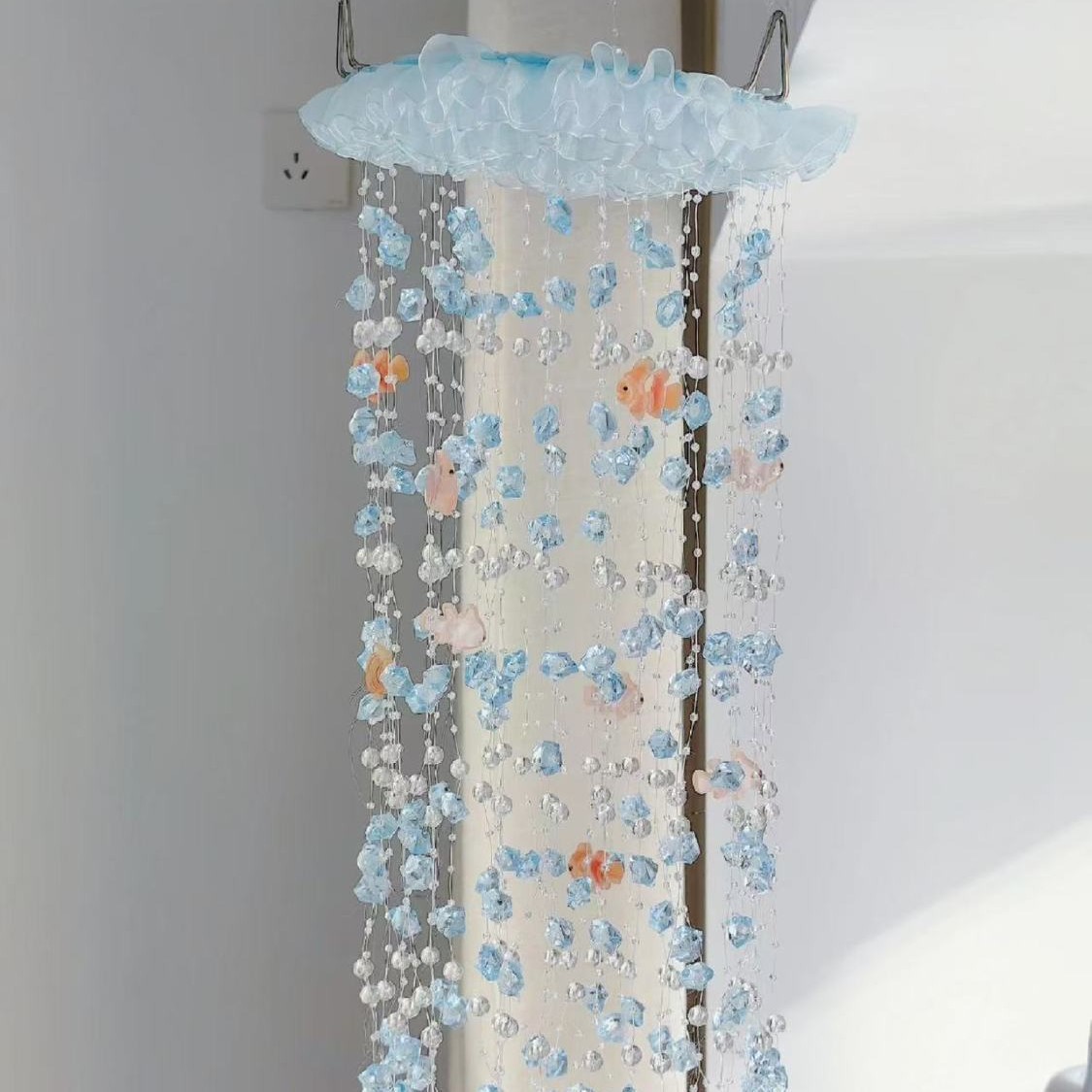 Baby Nursery Decor Girl - Lonceng Angin Gantung Air Koi Courtyard,