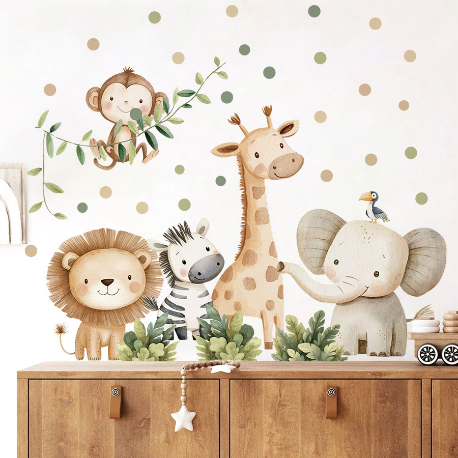 Stiker Dinding Hewan Hutan Boh - Baby Nursery Decor Girl ulasan dan harga
