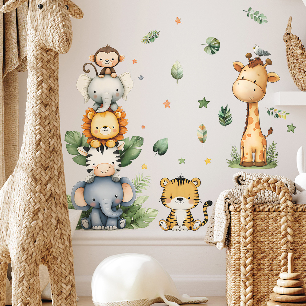 Stiker Dinding Hewan Hutan Boh - Baby Nursery Decor Girl ulasan dan harga