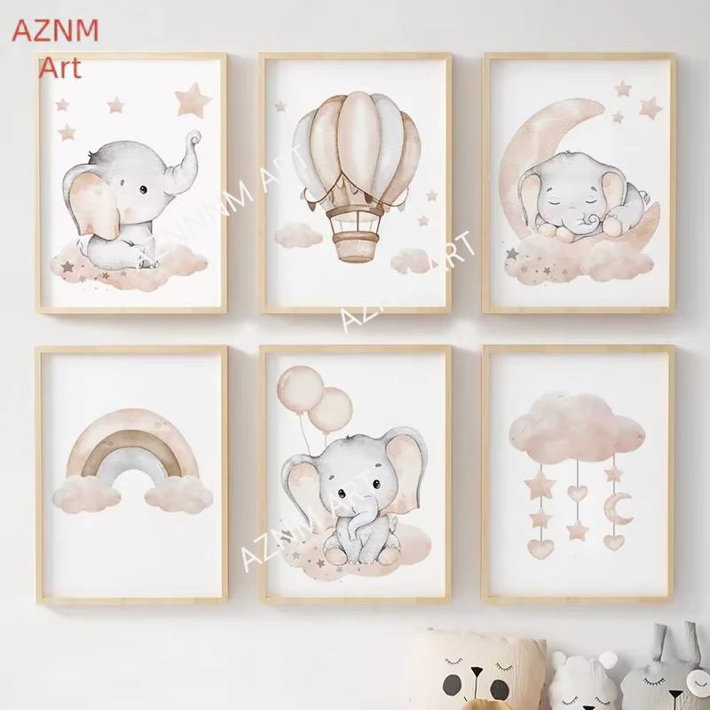 Poster Bayi Anak-anak Ayunan A - Baby Nursery Artwork ulasan dan harga