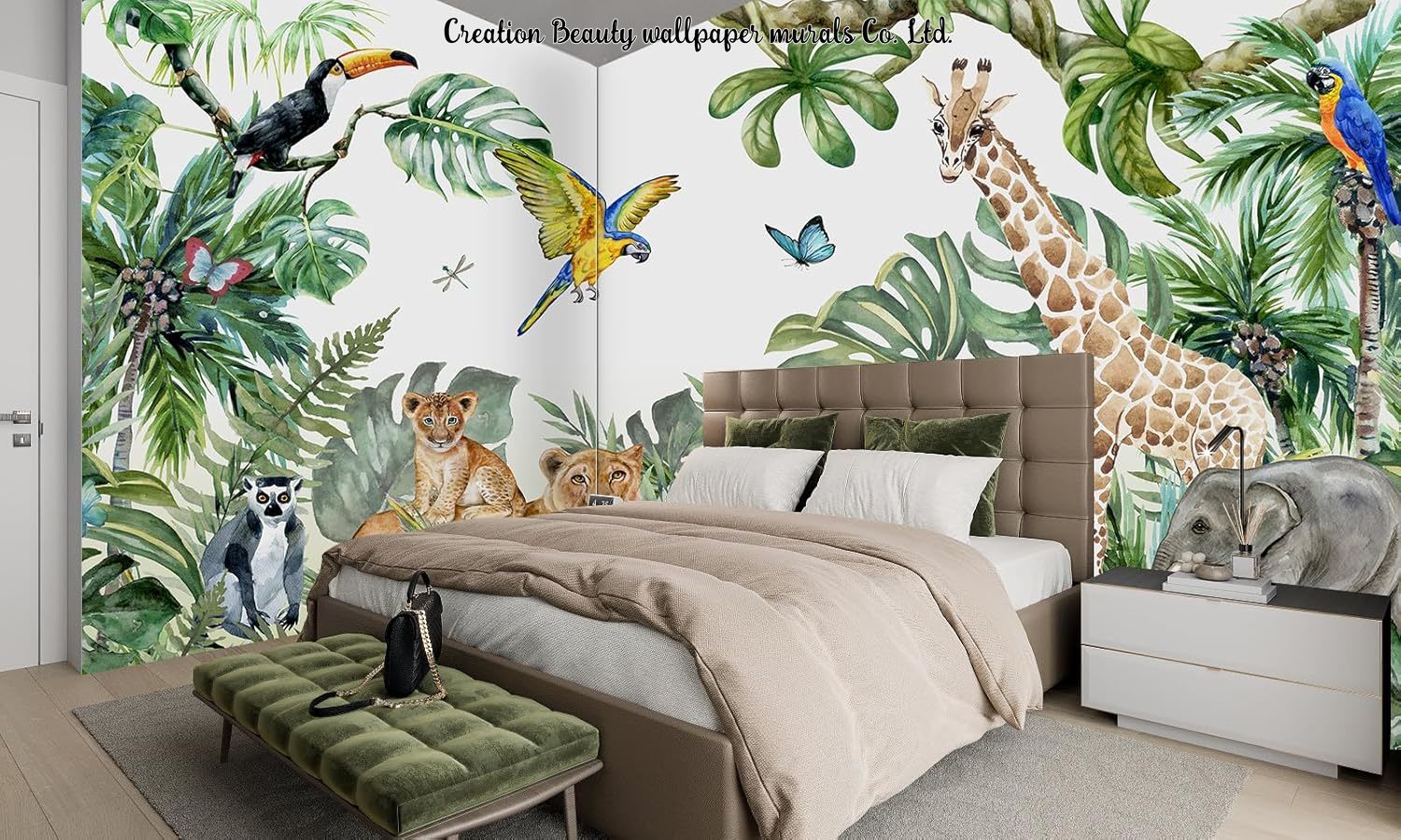 Wallpaper Hutan Hewan Cat Air  - Baby Nursery Water ulasan dan harga