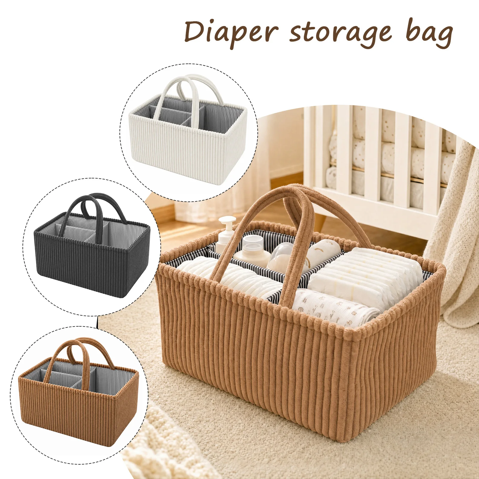 Keranjang Penyimpanan Popok Ba - Diaper Caddy Organizer ulasan dan harga