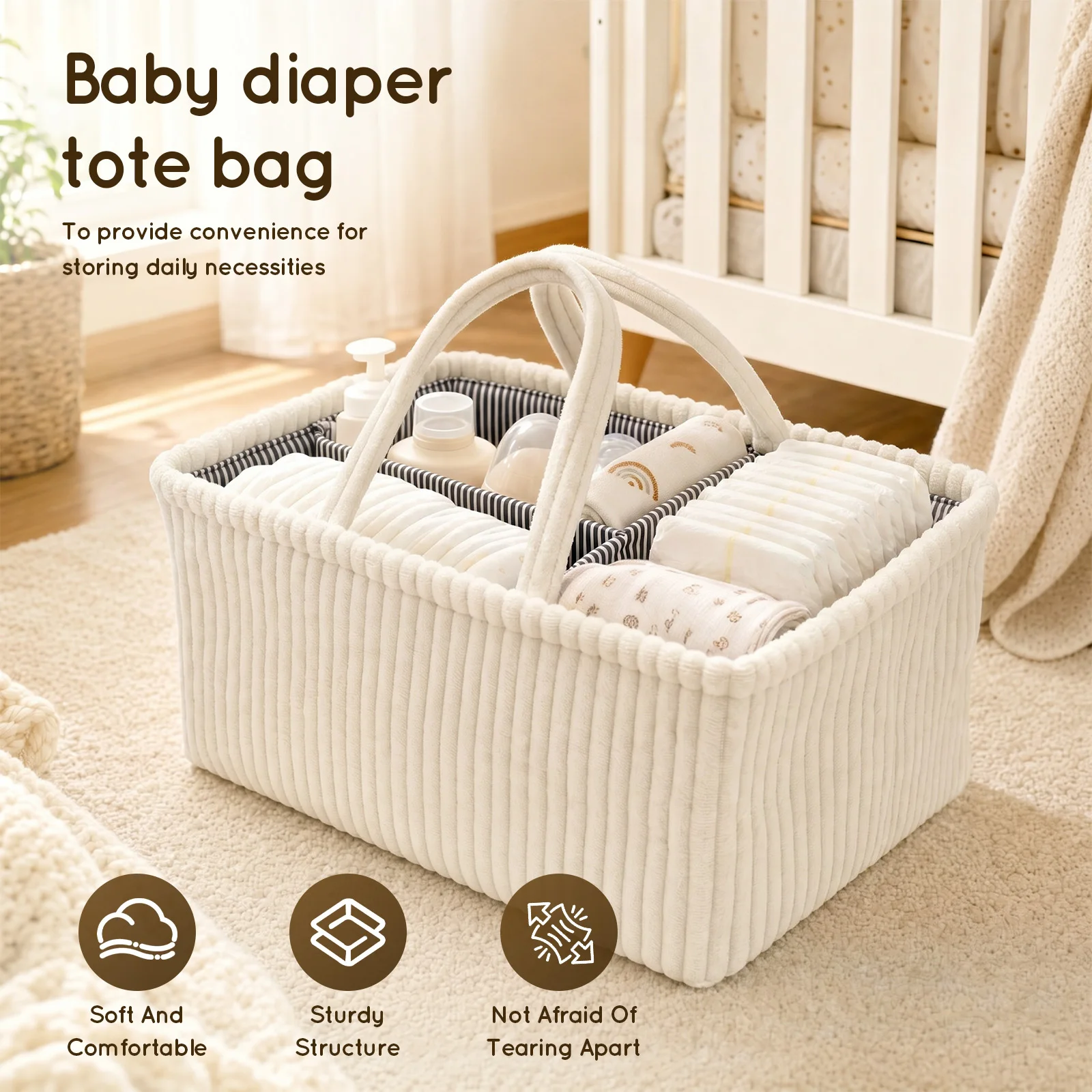 Keranjang Penyimpanan Popok Ba - Diaper Caddy Organizer ulasan dan harga