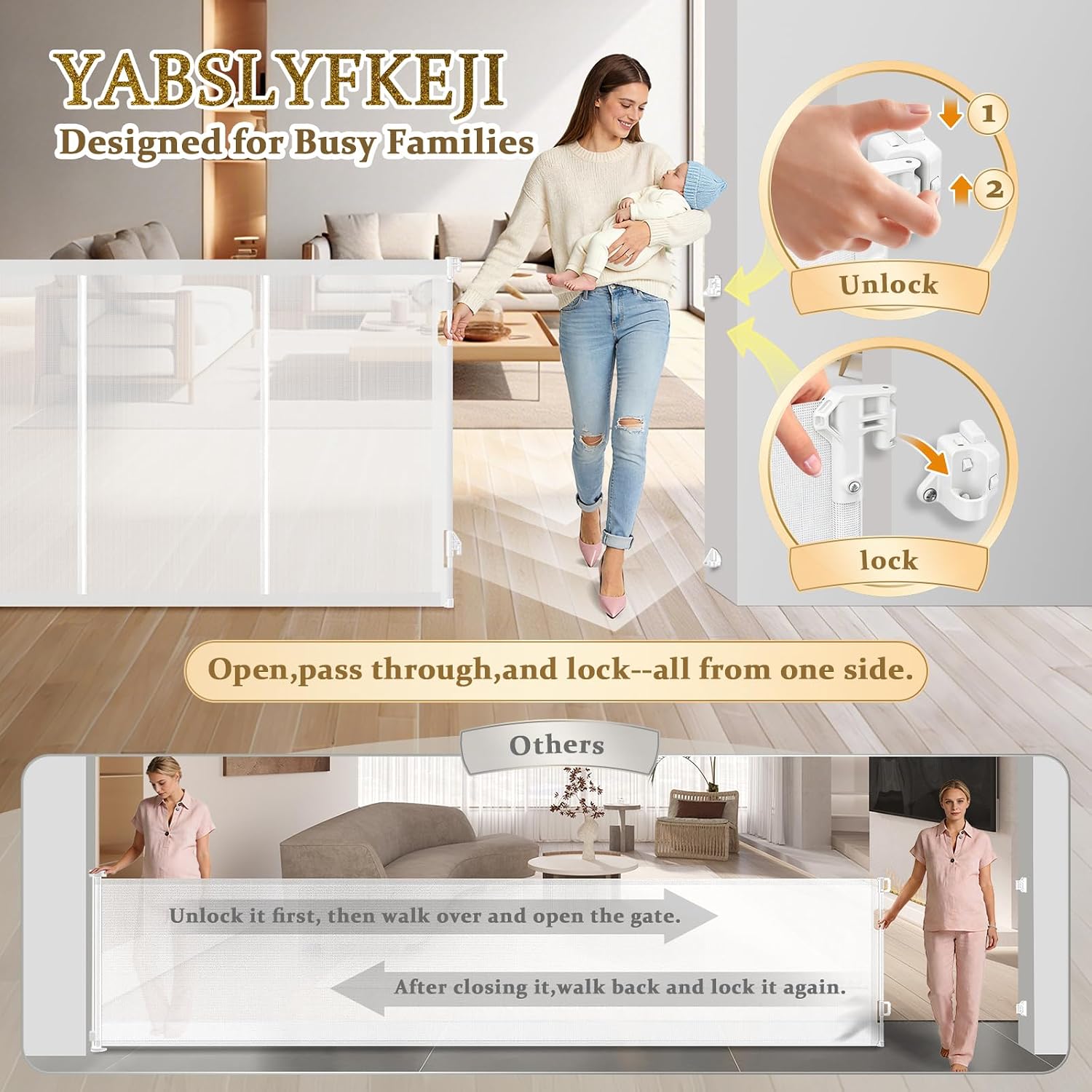 Pagar Bayi Retractable Ekstra  - Baby Gate Extra Wide ulasan dan harga