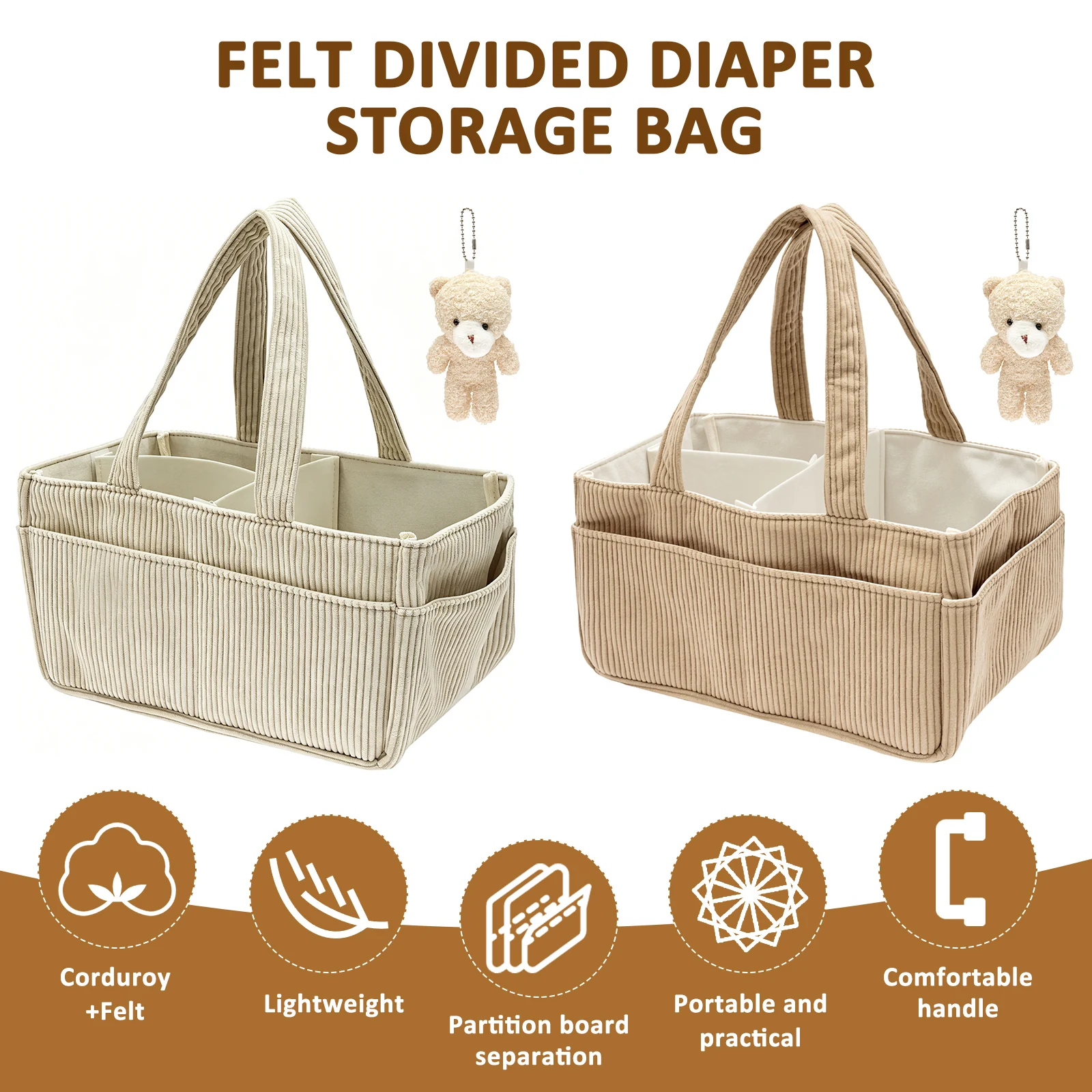 Tas Perlengkapan Bayi Portabel - Diaper Caddy Organizer ulasan dan harga