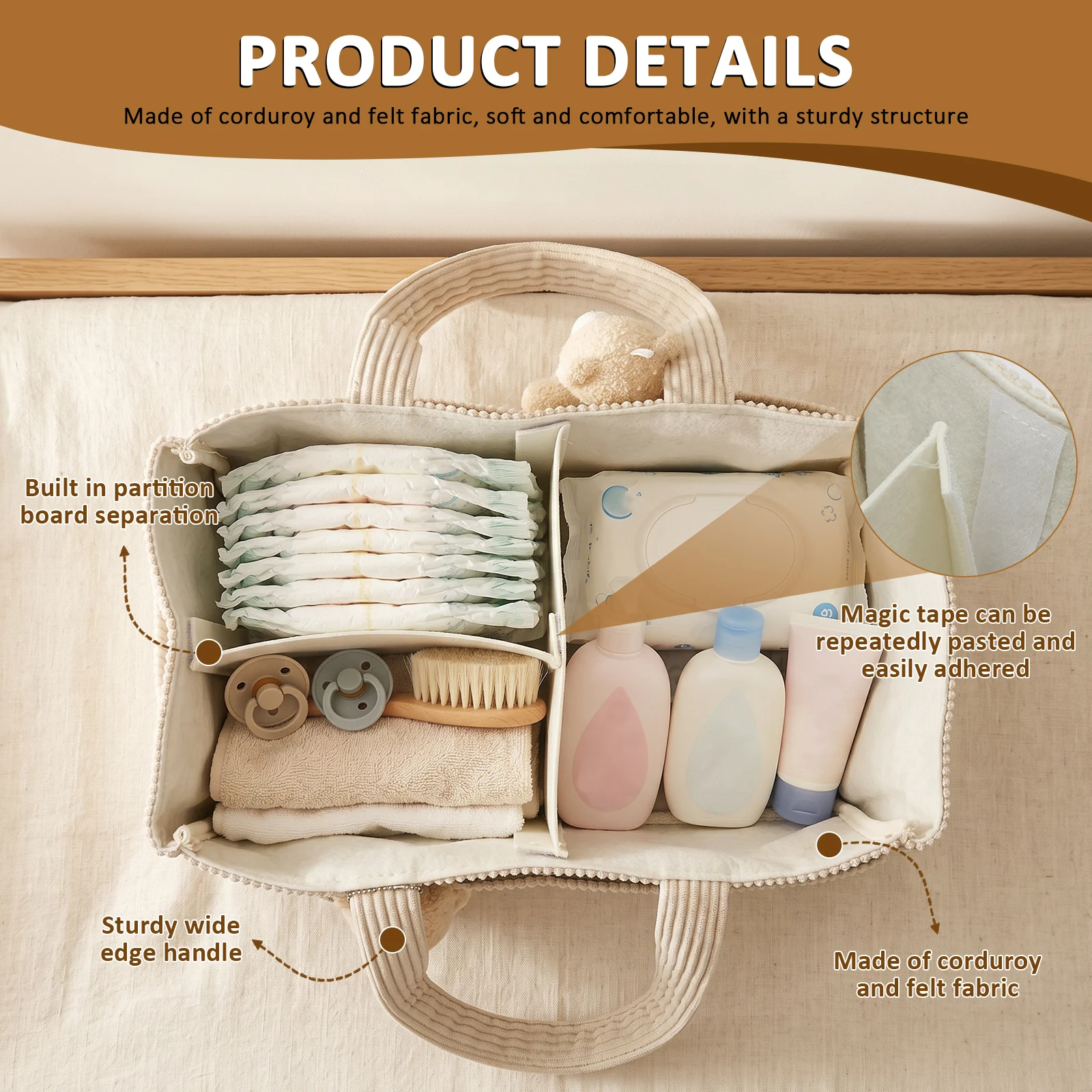 Tas Perlengkapan Bayi Portabel - Diaper Caddy Organizer ulasan dan harga