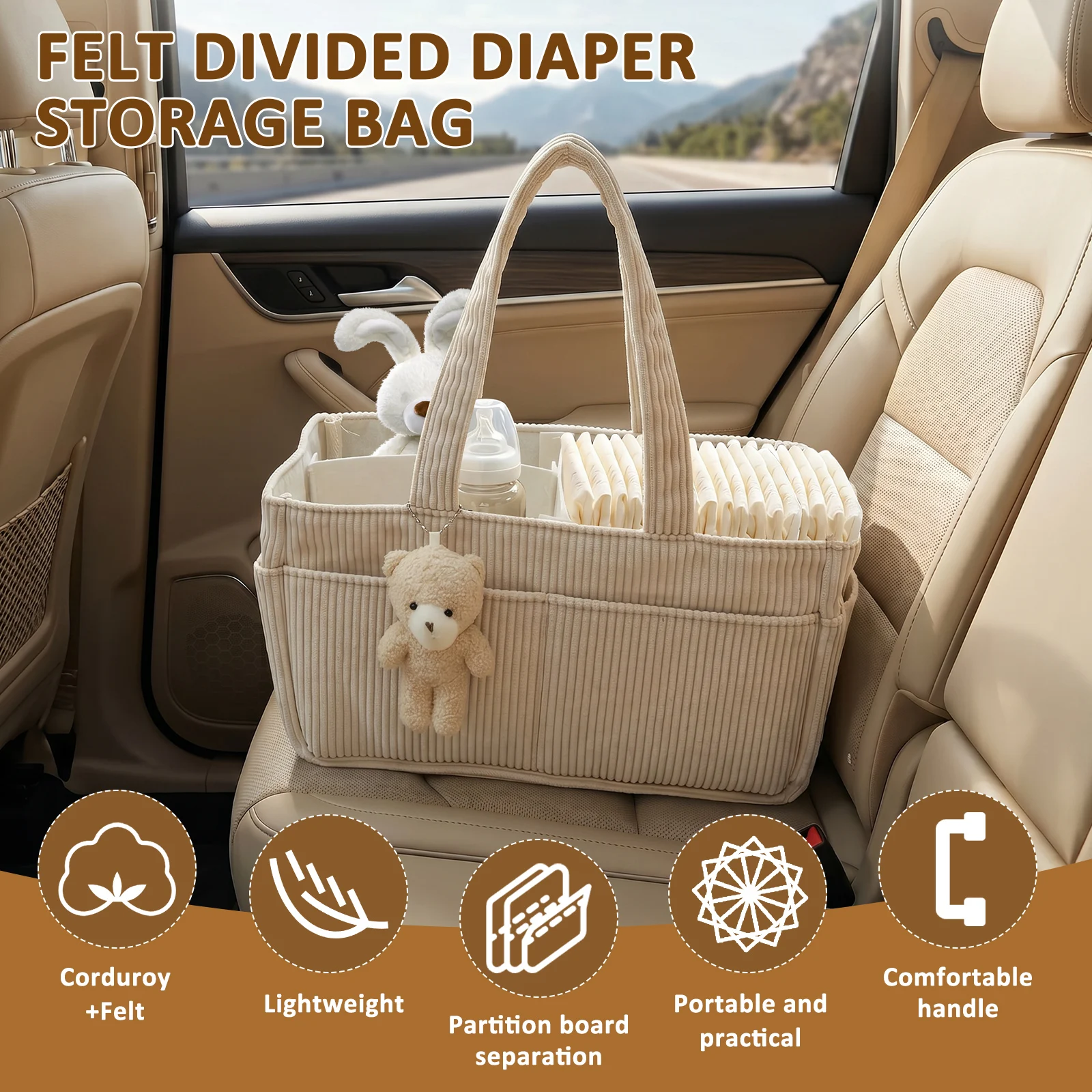 Tas Perlengkapan Bayi Portabel - Diaper Caddy Organizer ulasan dan harga