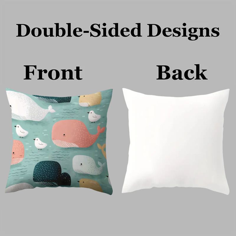 Set Sarung Bantal 4 Buah Dekor - Baby Nursery Ocean ulasan dan harga