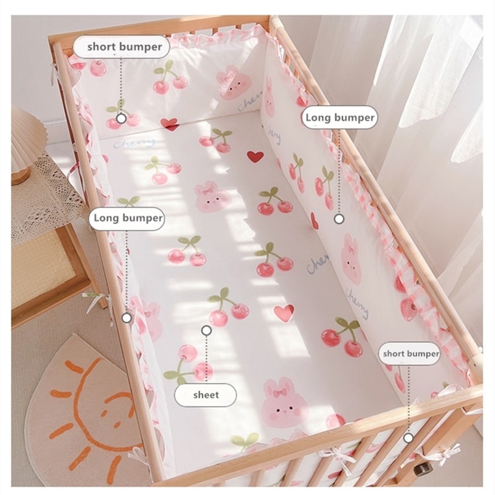 5 Buah Set Perlengkapan Tempat - Baby Nursery Decor Girl ulasan dan harga