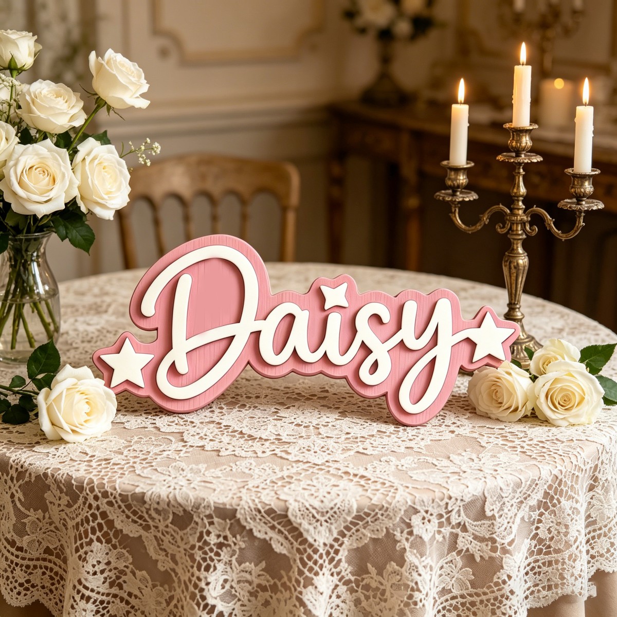 1 Buah Plakat Nama Kayu Hiasan - Baby Nursery Diy ulasan dan harga