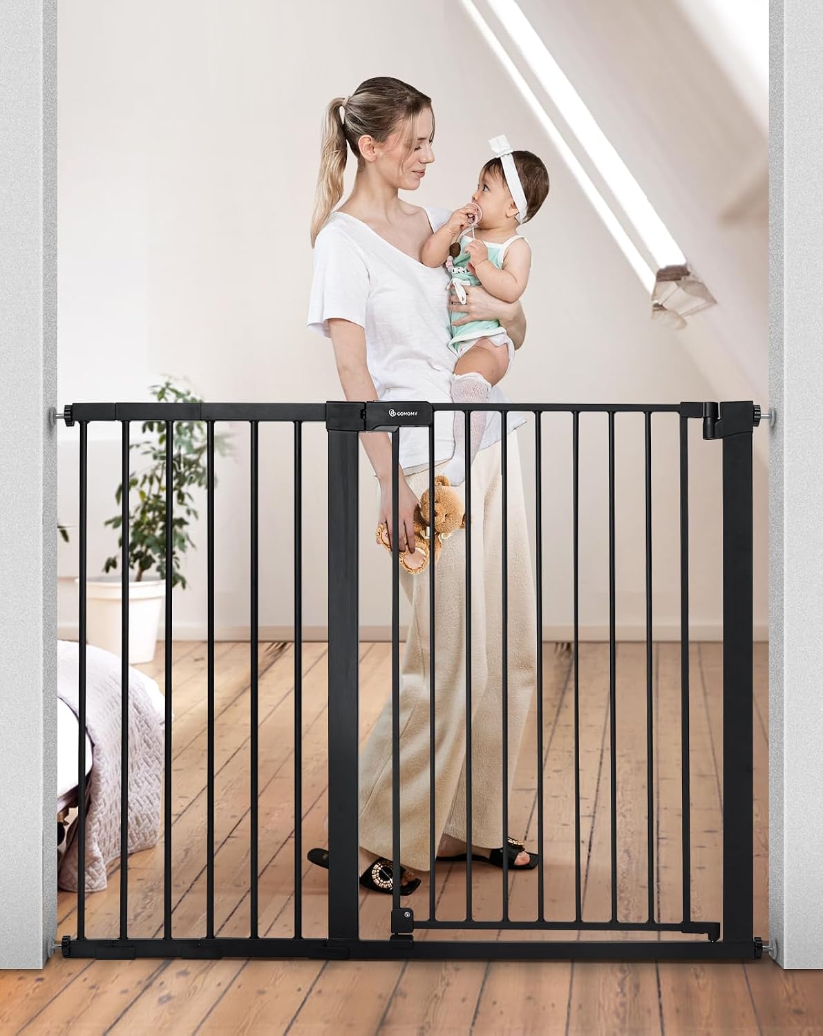 COMOMY Pagar Bayi Ekstra Tingg - Baby Gate Extra Wide ulasan dan harga