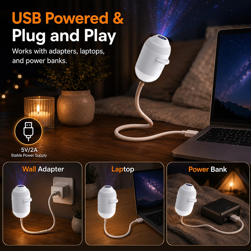 Proyektor Lampu Malam Dinamis  - Night Light Projector Stars ulasan dan harga